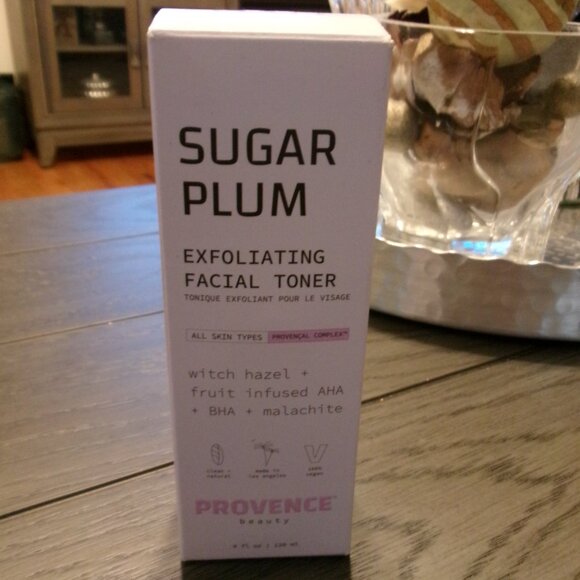 NEW Provence Beauty Sugar Plum Exfoliating Facial Toner! 4 fl. oz. - Picture 2 of 4